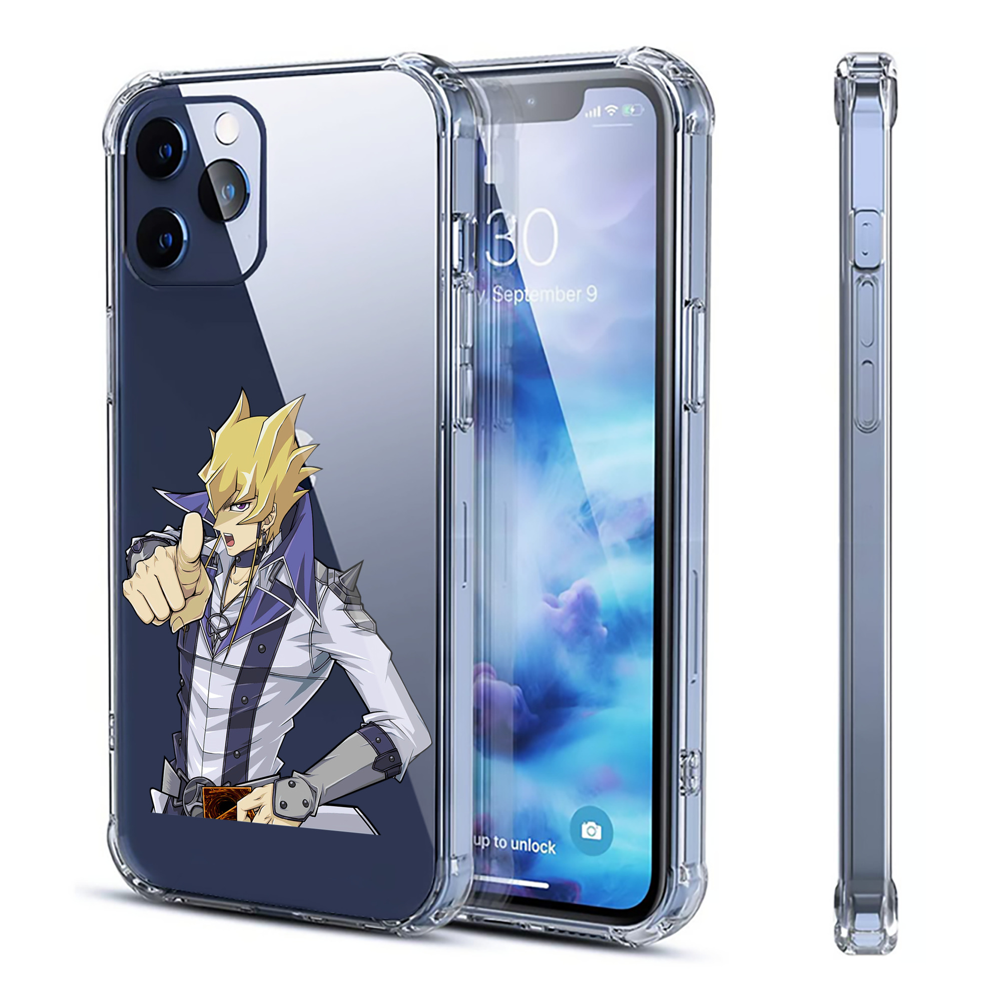 （画像用） 遊☆戯☆王 Yu-Gi-Oh! 【iPhone 12シリーズ対応】透明スマホケース（クリアソフトケース）